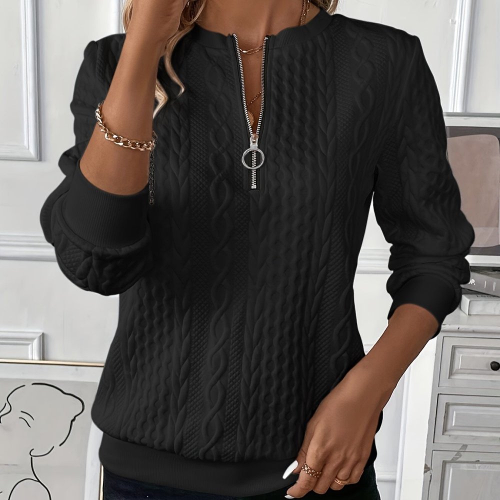 לוציה I סוודר עם רוכסן