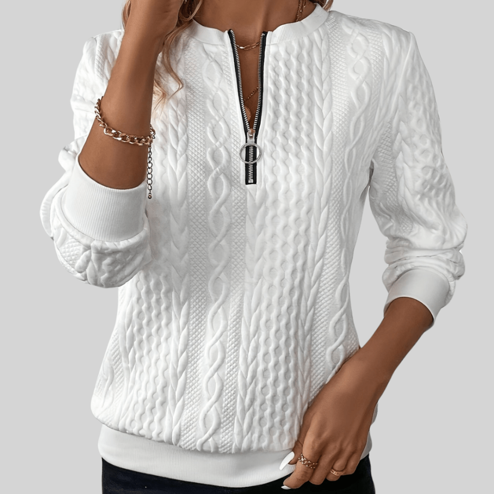 לוציה I סוודר עם רוכסן