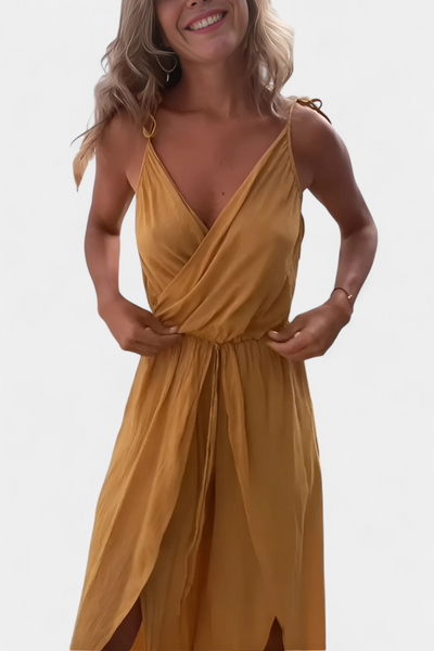 שילוב דונטילה מבד כותנה כבוס עם פתחים צדדיים