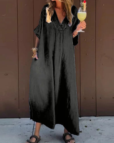 סאנה - שמלה קז'ואל מבד כותנה