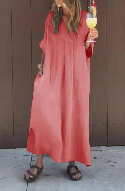 סאנה - שמלה קז'ואל מבד כותנה