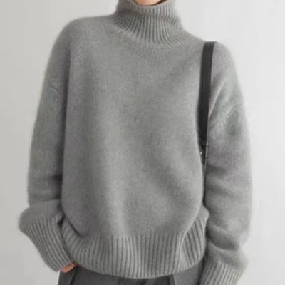 ליב I סוודר עם צווארון גבוה