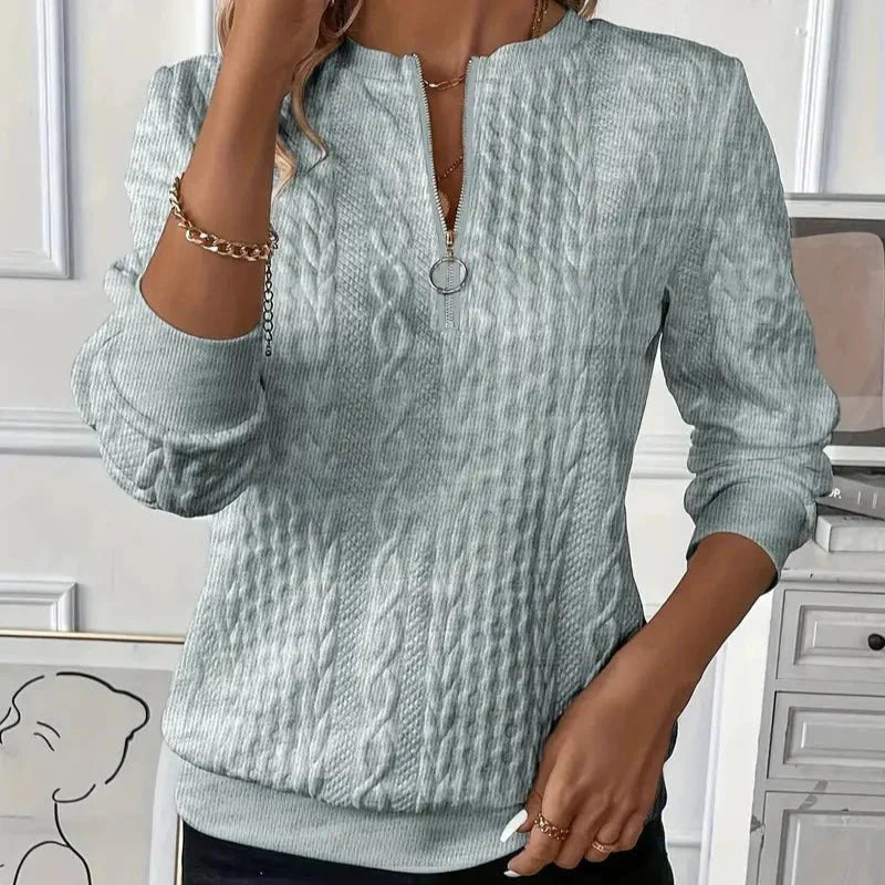 לוציה I סוודר עם רוכסן